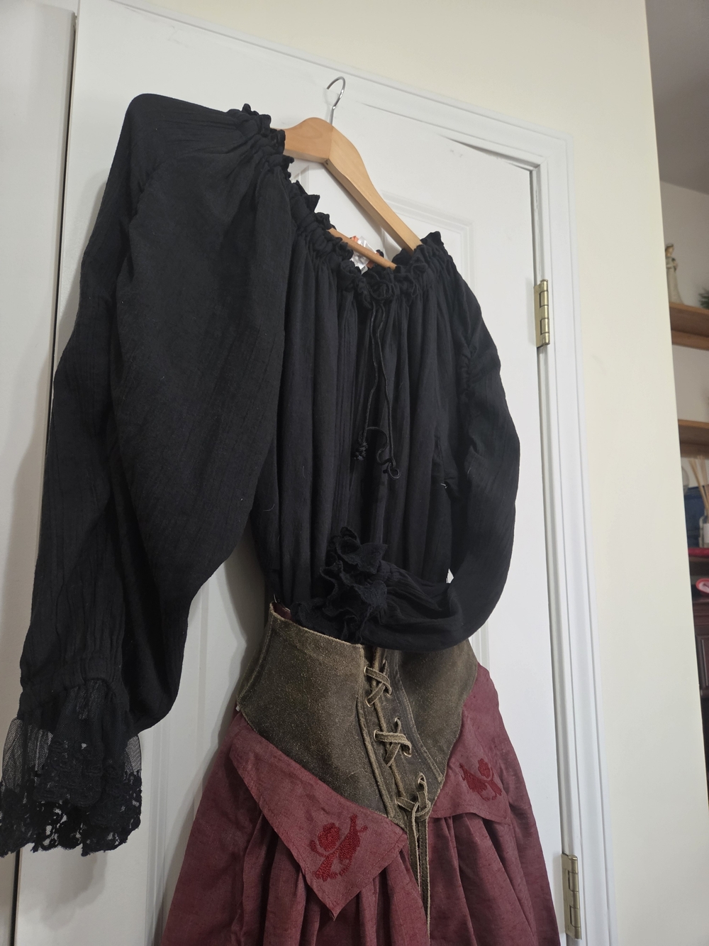 Women’s Rose Pink Vintage-Style Corset Skirt - Picture 3 of 4